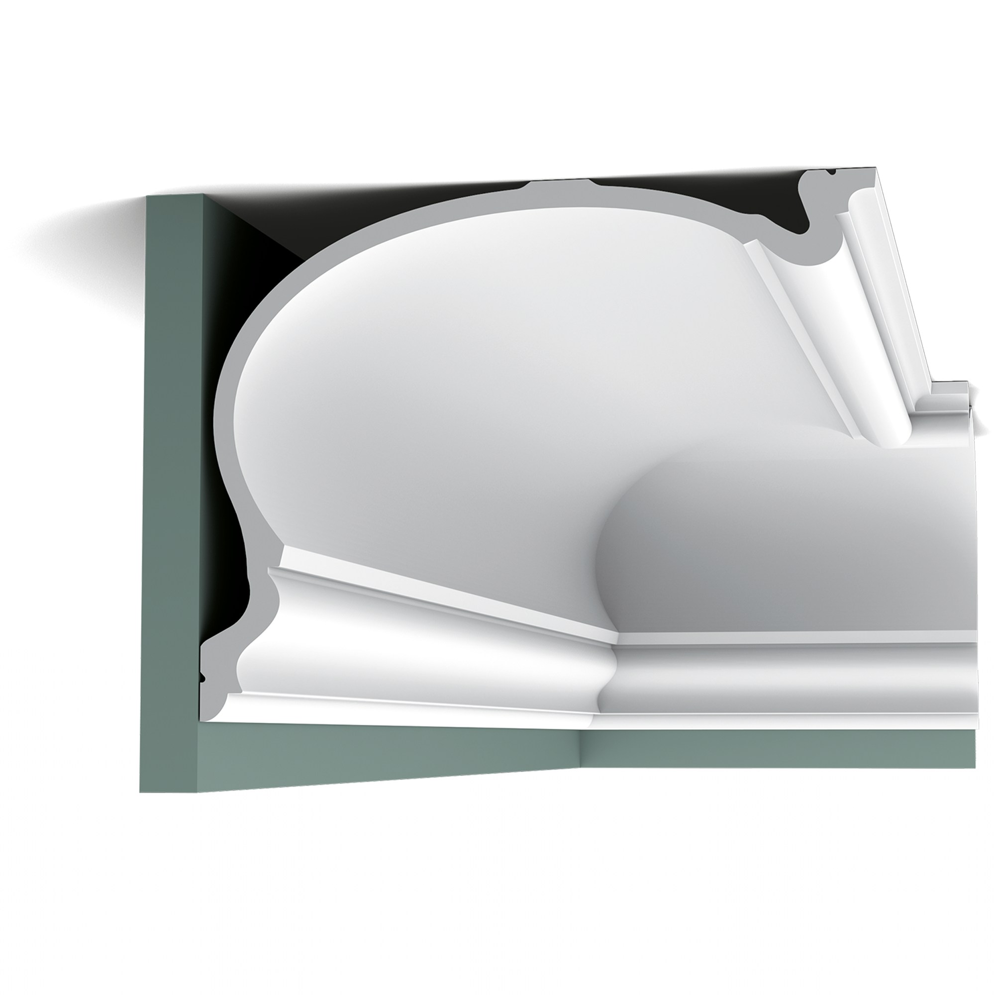 Потолочный плинтус под покраску Orac Decor Heritage XXL C344 2000×350×273